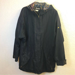 Vintage Nordica Sport System Embroidered Black Jacket Women's Size 12